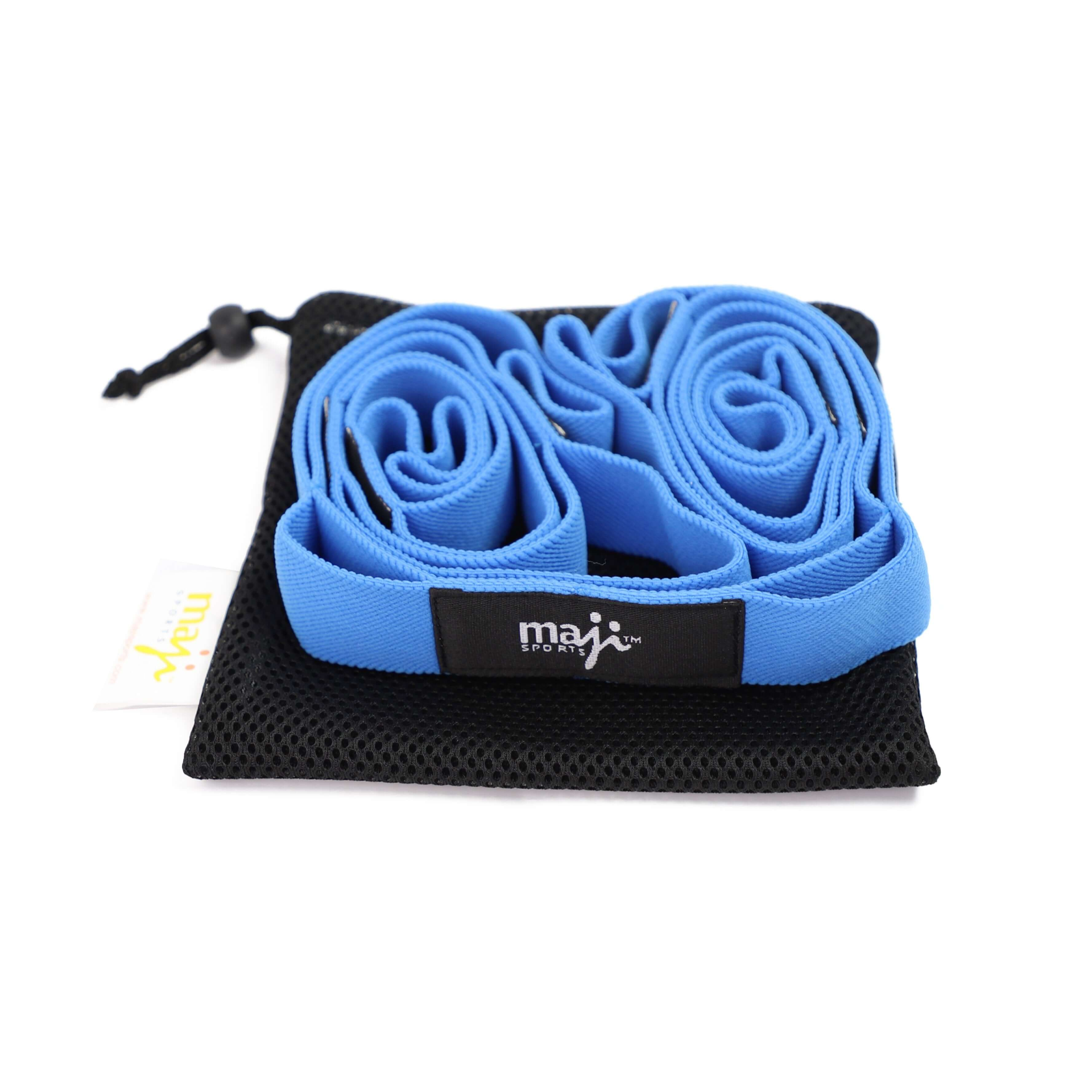 Maji Sports Elastic Yoga Straps (with 9 Loops)