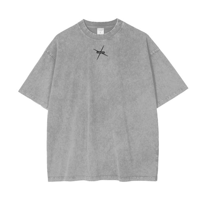 Streetwear Unisex Oversized Snow Wash T-Shirt