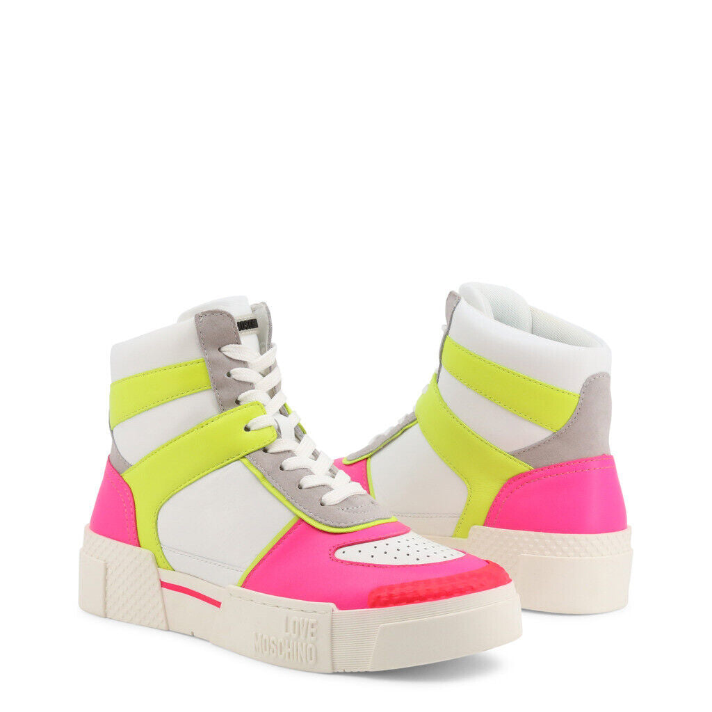 Neon Pink High Top Sneakers Gymsphere