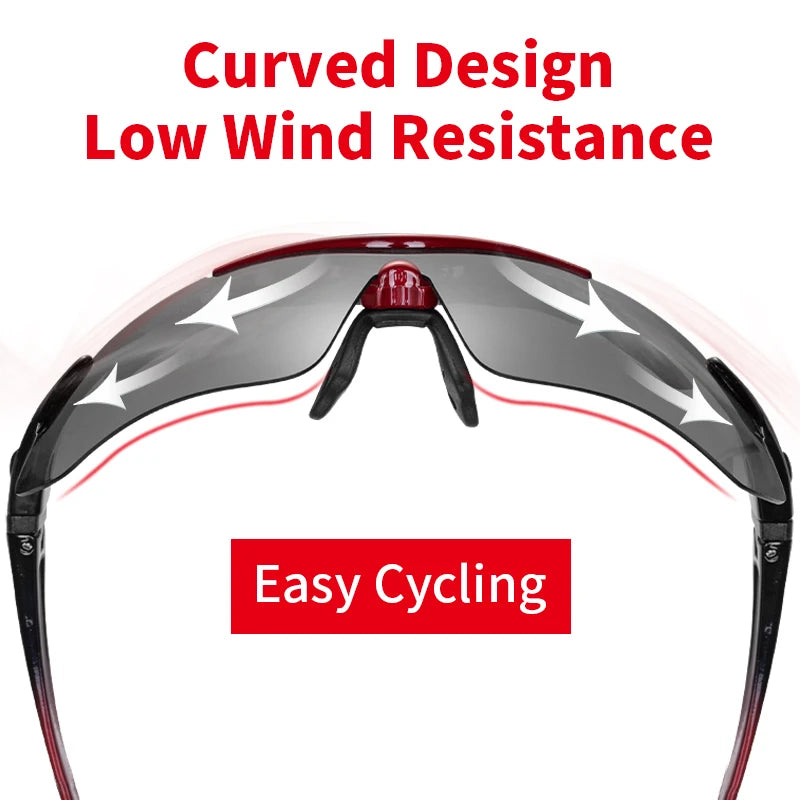 2023 NRC P-Ride Photochromic Cycling Glasses man Mountain Bike Bicycle  Sport Cycling Sunglasses MTB Cycling