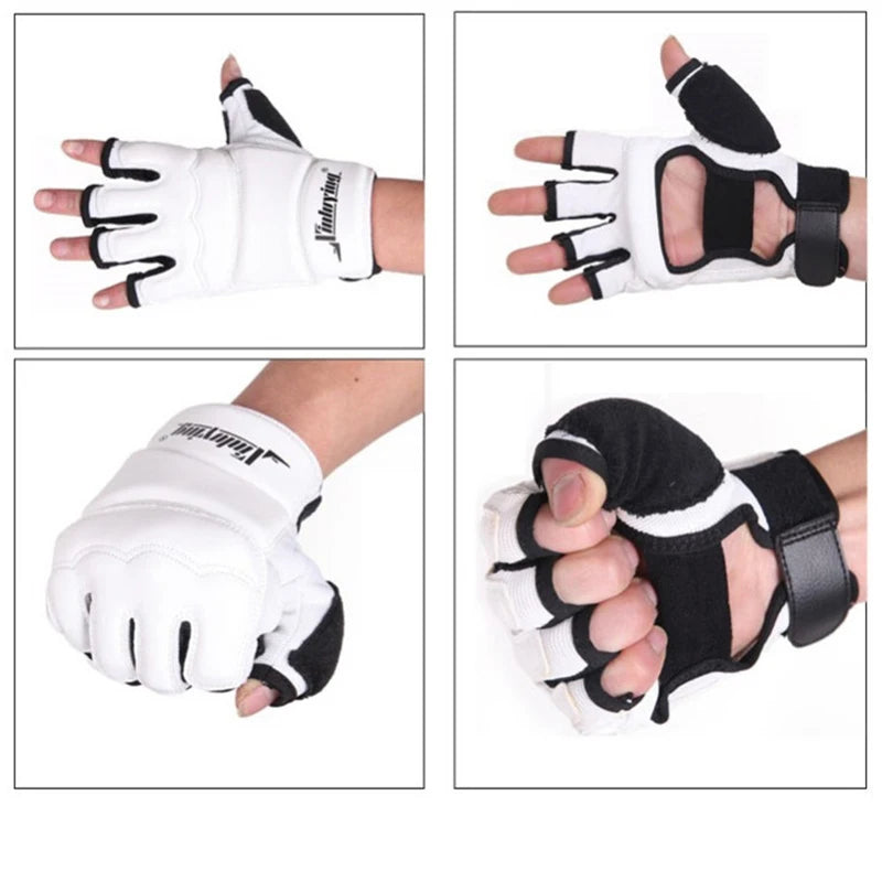 Boxing Gloves Half Fingers Adults Boxing Fighting Kids Sandbag Training MMA Sanda Karate Muay Thai Fitness Taekwondo Protector