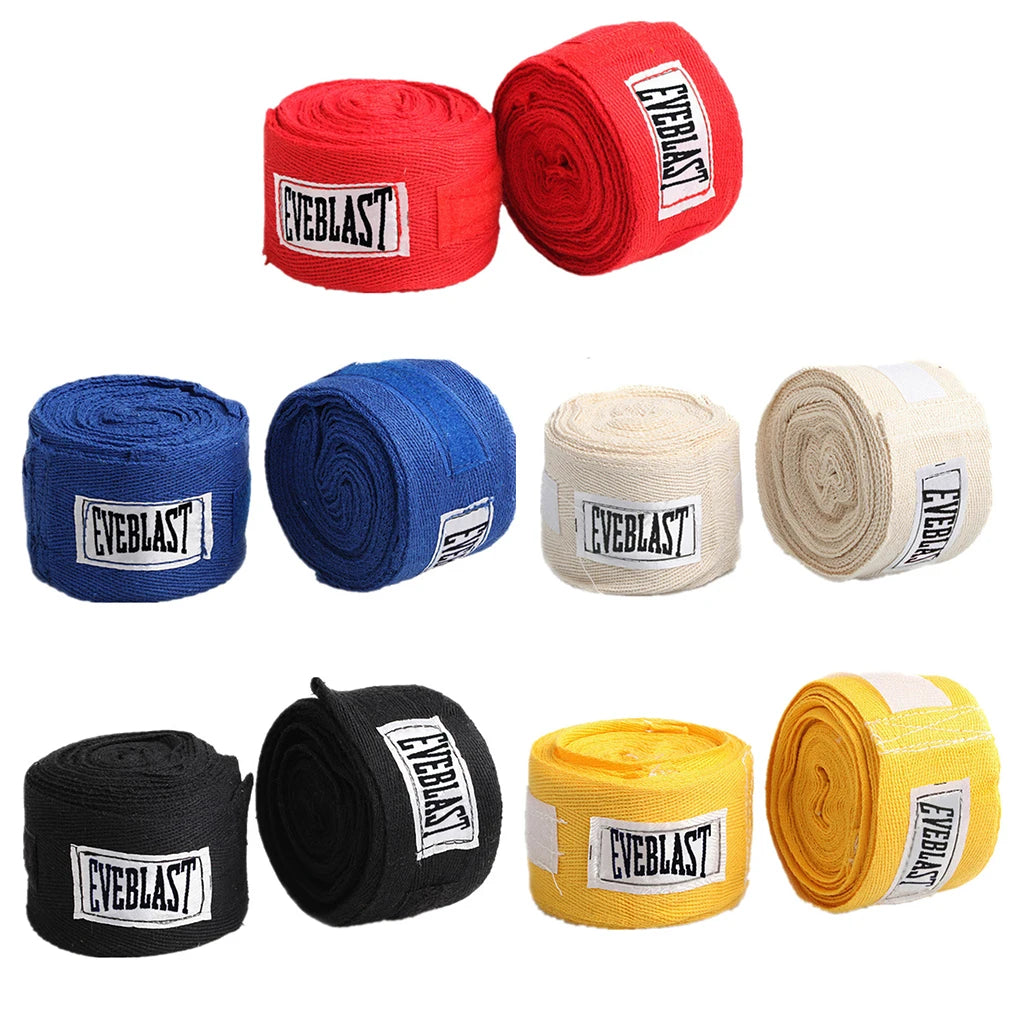 2 Rolls 3M Cotton Sports Strap Boxing Bandage Sanda Muay Thai Taekwondo Hand Gloves Wraps