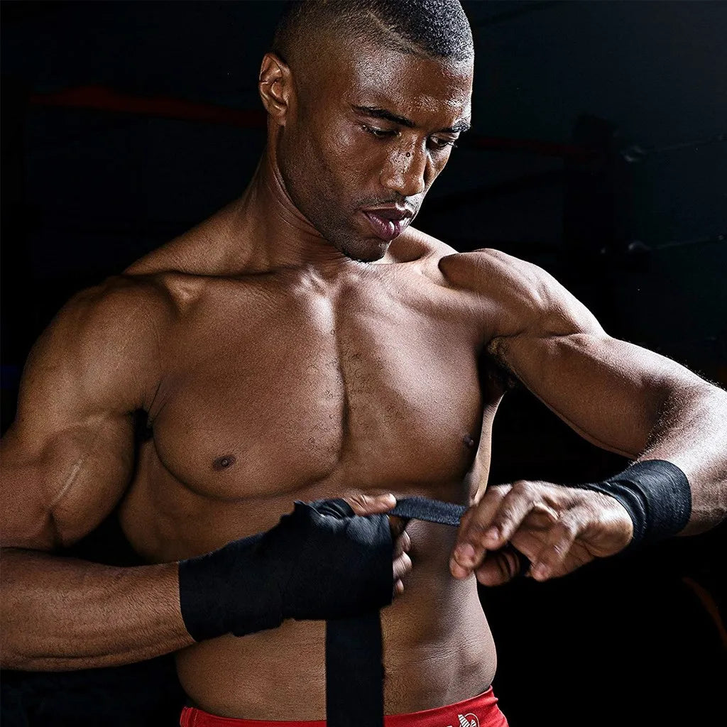 WorthWhile 1 Pair Cotton Kick Boxing Wraps Bandage Men Sanda Taekwondo Muay Thai Guantes De Boxeo MMA Wrist Straps Equipment
