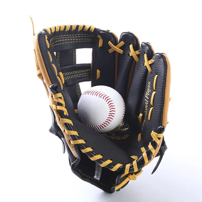 Outdoor Sports Genuine Leather Baseball Gloves for School Match Adults Youth Training 11.5/12.5 Inch Baseball Mitt Glove Gear