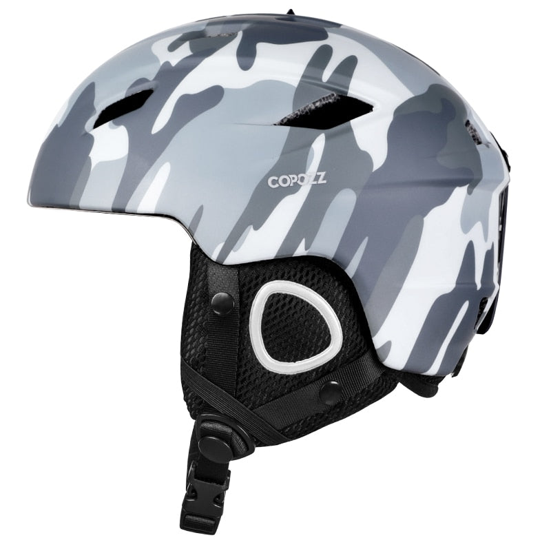 Copozz Men Women ski helmet Half-coverage Snowboard Moto snowmobile Safety Snow Helmet Winter Warm Helmet For Adult and Kids