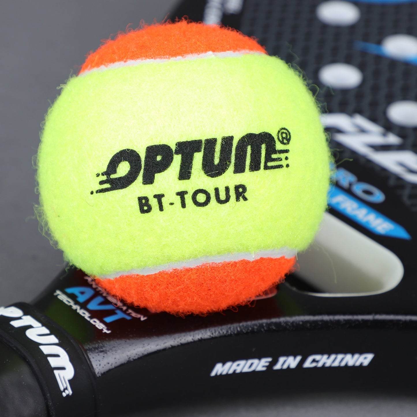OPTUM BT-TOUR Beach Tennis Balls 50% Pressure With Mesh Shoulder Bag - 12, 24, 36 Pack Sizes