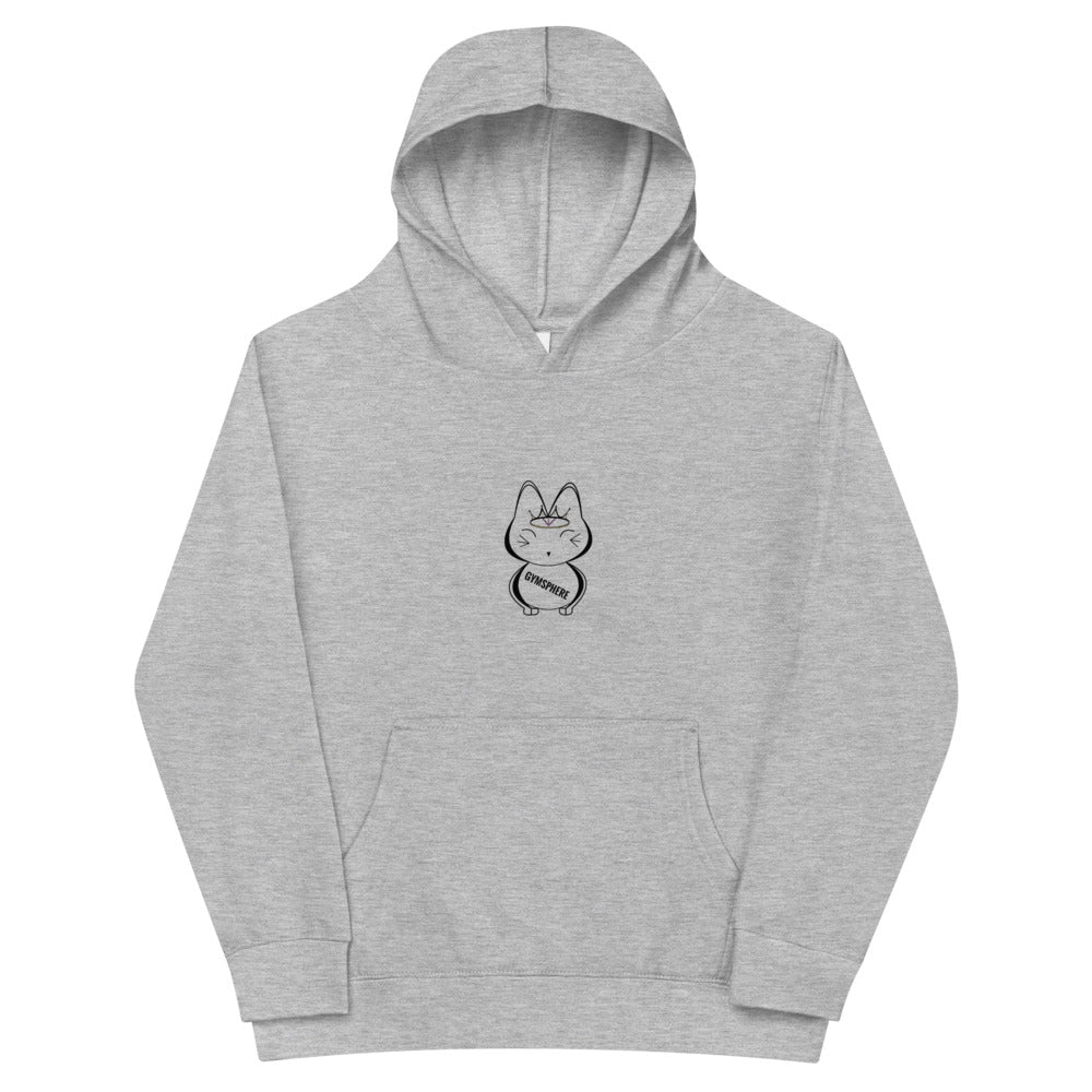 Fleece hoodie voor kinderen | • 65% katoen en 35% polyester • Heather-kleuren zijn 60% katoen en 40% polyester • 100% katoen buitenkant